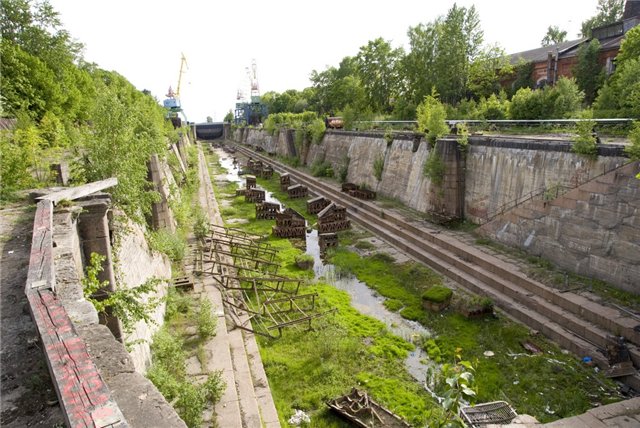 The dry dock in Kronstadt
