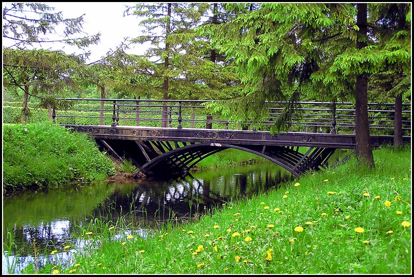 металлический мост, царское село