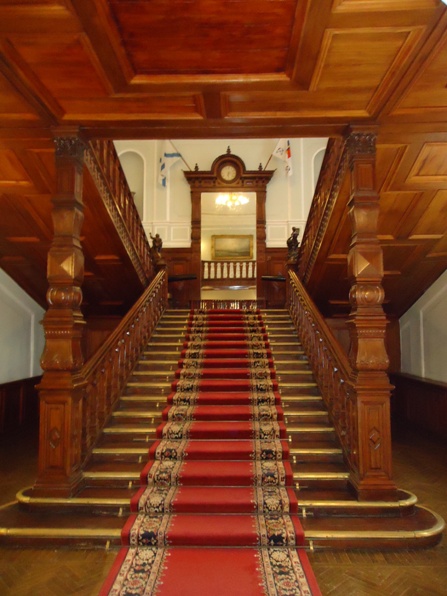 staircase of the Navy club today